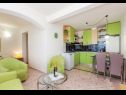 Appartements Ivni - great view: A1(4+2), SA2(2+2) Cesarica - Riviera de Senj  - Studio appartement - SA2(2+2): cuisine salle à manger