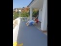 Maisons de vacances Ivanka - 5m from sea: H(3+2) Cesarica - Riviera de Senj  - Croatie  - terrasse