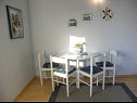 Appartements Ana - 5 m from beach: A1 Plavi(2+2), A2 Rozi(2+2) Ribarica - Riviera de Senj  - Appartement - A1 Plavi(2+2): salle &agrave; manger