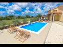 Maisons de vacances Brist - with pool: H(8) Drinovci - Riviera de Sibenik  - Croatie  - piscine (maison et environs)