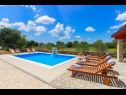 Maisons de vacances Brist - with pool: H(8) Drinovci - Riviera de Sibenik  - Croatie  - H(8): piscine