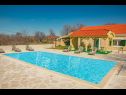 Maisons de vacances Villa Karaga - with private pool: H(8+1) Ljubotic - Riviera de Sibenik  - Croatie  - piscine