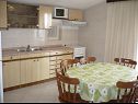 Appartements Neva - 150m from sea: A1(6), A2(6) Primosten - Riviera de Sibenik  - Appartement - A1(6): cuisine salle à manger