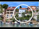 Appartements Elvi - amazing position & parking: A1 mali(2+1), A2(2+2), A3(4+1), A4 gornji(4+1), A5(2+1) Primosten - Riviera de Sibenik  - maison