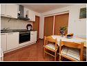 Appartements Elvi - amazing position & parking: A1 mali(2+1), A2(2+2), A3(4+1), A4 gornji(4+1), A5(2+1) Primosten - Riviera de Sibenik  - Appartement - A4 gornji(4+1): cuisine salle à manger