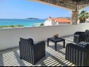 Maisons de vacances Villa More - 10m from sea: H(10) Rogoznica - Riviera de Sibenik  - Croatie  - H(10): terrasse