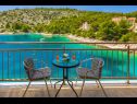 Maisons de vacances Silva - with pool and great view: H(7) Baie Stivasnica (Razanj) - Riviera de Sibenik  - Croatie  - H(7): terrasse