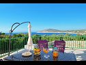Maisons de vacances Željko - sea view H(4+2) Drvenik Mali (Île de Drvenik Mali) - Riviera de Trogir  - Croatie  - H(4+2): terrasse