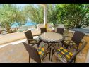 Maisons de vacances Bože - 10m from the sea: H(10+2) Drvenik Mali (Île de Drvenik Mali) - Riviera de Trogir  - Croatie  - H(10+2): terrasse