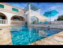 Maisons de vacances Stone&Olive - with pool: H(5+1) Marina - Riviera de Trogir  - Croatie  - H(5+1): piscine