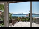 Appartements Vin - 40 m from sea: A1 (4+1), A2 (2+2), A3 (2+2) Seget Donji - Riviera de Trogir  - Appartement - A1 (4+1): vue de la terrasse