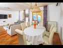 Maisons de vacances Ante - 6m from the sea H(8+1) Seget Vranjica - Riviera de Trogir  - Croatie  - H(8+1): salle &agrave; manger