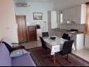 Appartements Vesna - 40 m from pebble beach: A1(4+1), A2(4), A3(4+1) Seget Vranjica - Riviera de Trogir  - Appartement - A1(4+1): cuisine salle à manger