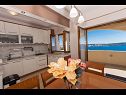 Appartements Marijan - beautiful view: A1(6) Trogir - Riviera de Trogir  - Appartement - A1(6): cuisine salle à manger