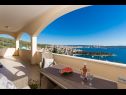 Appartements Marijan - beautiful view: A1(6) Trogir - Riviera de Trogir  - Appartement - A1(6): vue de la terrasse