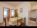 Appartements Ivanka - 200 m from sea: A1(4) Trogir - Riviera de Trogir  - Appartement - A1(4): cuisine salle à manger