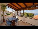 Appartements Bepoto- family apartment with terrace A1(4+1) Trogir - Riviera de Trogir  - Appartement - A1(4+1): terrasse couverte