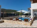 Maisons de vacances More - garden shower: H(10+2) Vinisce - Riviera de Trogir  - Croatie  - maison