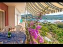 Appartements Kosta - 70m from sea : A1(2+1), A2(4+2) Vinisce - Riviera de Trogir  - Appartement - A2(4+2): terrasse