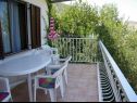 Appartements Fran - 30 m from sea : A1-veliki(5), A2-mali(3) Vinisce - Riviera de Trogir  - Appartement - A1-veliki(5): terrasse
