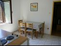 Appartements Fran - 30 m from sea : A1-veliki(5), A2-mali(3) Vinisce - Riviera de Trogir  - Appartement - A2-mali(3): cuisine salle à manger