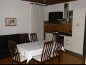 Appartements Ljubi - 20 m from beach: A1(4+1), A2 Crveni(2+2), A3 Zeleni(2+2) Vinisce - Riviera de Trogir  - Appartement - A1(4+1): cuisine salle à manger