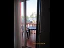 Appartements Sor - on the beach: SA1(2+1), A1(4+1), A2(2+2), A3(2+2) Bibinje - Riviera de Zadar  - Studio appartement - SA1(2+1): balcon
