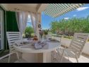 Maisons de vacances Katy - free private parking and garden: H(7+1) Posedarje - Riviera de Zadar  - Croatie  - terrasse couverte