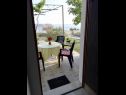Appartements JoPek - sea view; SA1(2+1) Rtina - Riviera de Zadar  - Studio appartement - SA1(2+1): terrasse