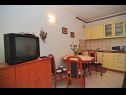 Appartements Jerimih - 120 m from sea: A1(4+1), A3(4+1), A4(4+1) Sukosan - Riviera de Zadar  - Appartement - A1(4+1): cuisine salle à manger