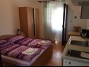 Appartements Andy - only 50 m from beach: A1(3+1), A2(2+1), SA1(2) Sukosan - Riviera de Zadar  - Studio appartement - SA1(2): chambre &agrave; coucher