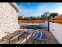 Maisons de vacances Sanya - stone house with outdoor hot tub: H(4) Sukosan - Riviera de Zadar  - Croatie  - cour (maison et environs)