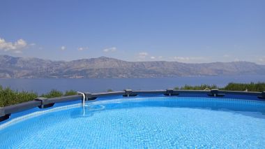 Maisons de vacances Mary: relaxing with pool: H(4) Postira - Île de Brac  - Croatie 