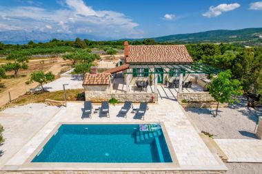 Maisons de vacances Diana - pool and terrace: H(4+1) Pucisca - Île de Brac  - Croatie 