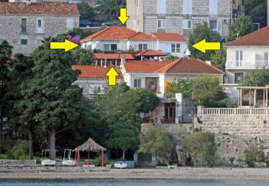 Appartements Vedro - 50 m from sea: 1- Red(4), 2 - Purple(2+1), 3 - Blue(2), 4 - Green(2+2) Korcula - Île de Korcula 