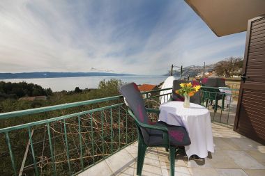 Appartements Panorama - terrace with sea view: A1(4) Brela - Riviera de Makarska 