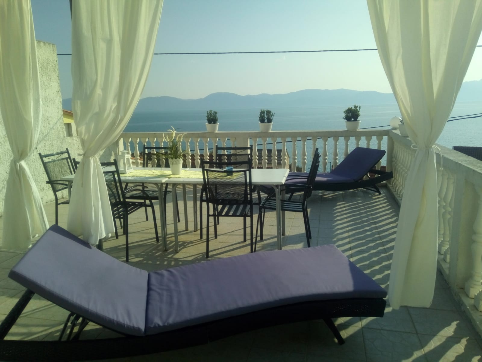 Appartements Jure - terrace with amazing sea view: A1 Leona (6+2), A2 Ivano (6+2) Brist - Riviera de Makarska 