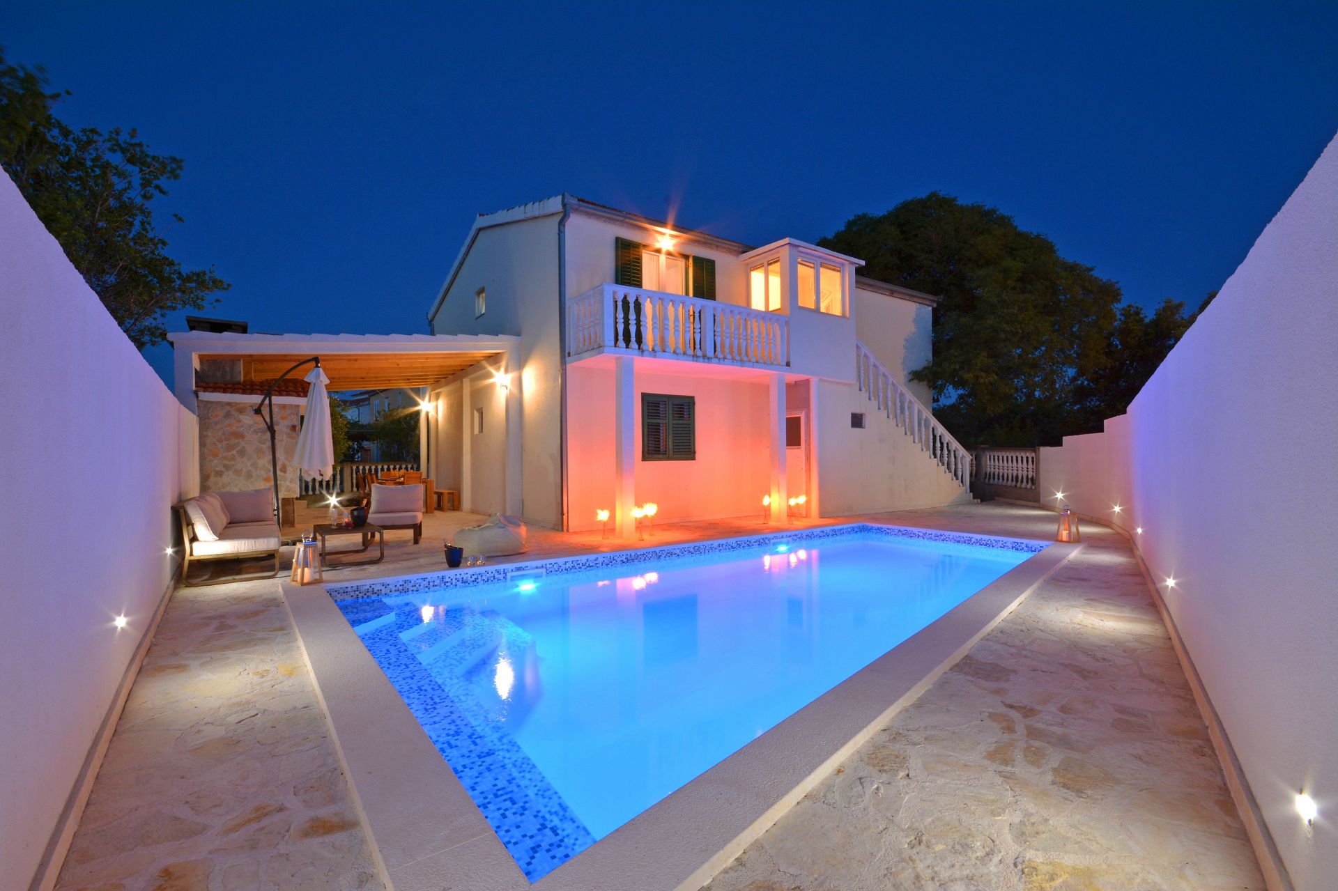 Appartements Zeljko - with pool : A1(6) Marina - Riviera de Trogir 